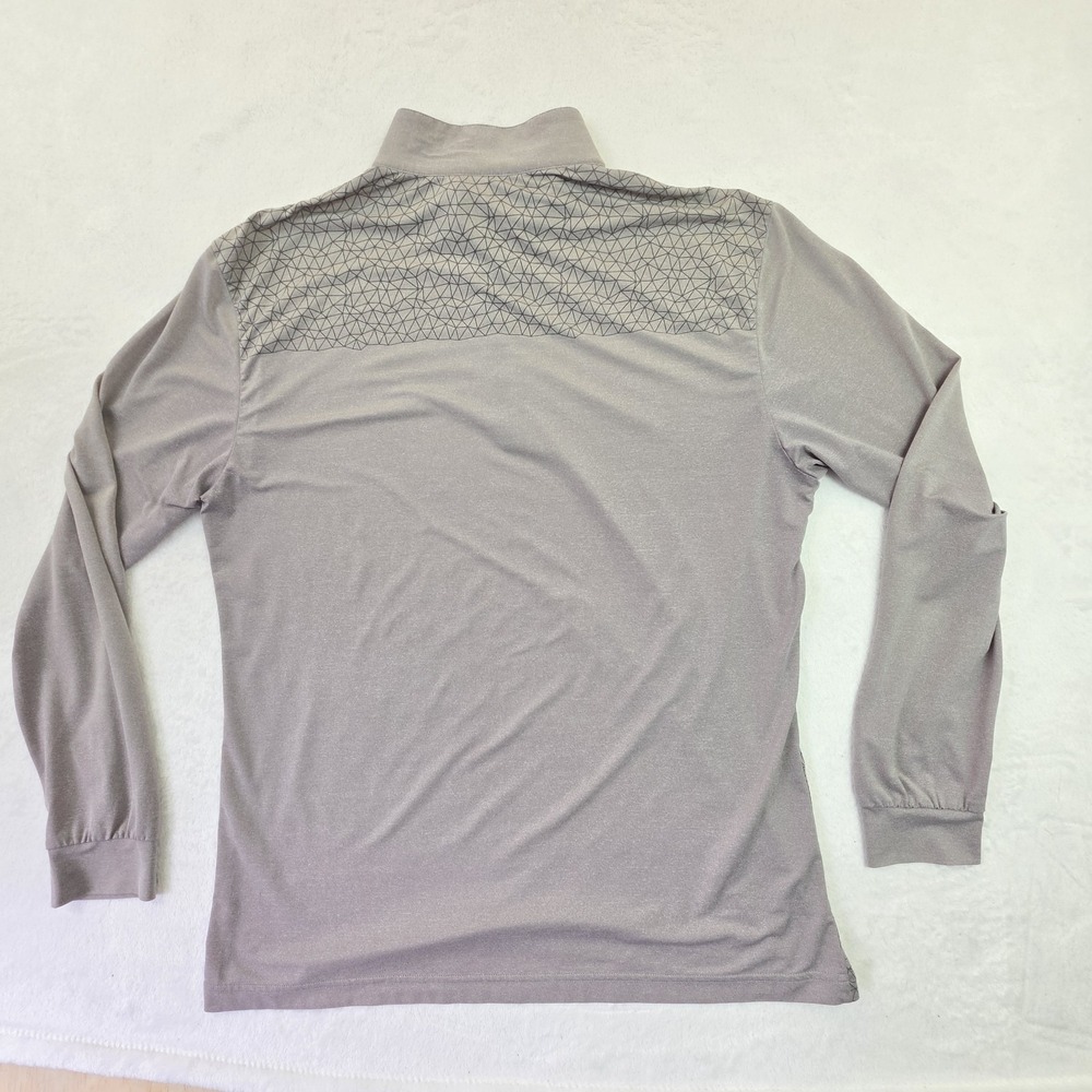 PAT Performance Quarter Zip Pullover Men's Size Large Gray Athletic Golf Lightwe - Picture 4 of 8
